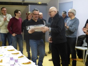 Remise diplome VVV à Christian