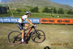 Championne du Monde de VTT XCountry Eliminator....elle réalise un très bon temps pour les sélections