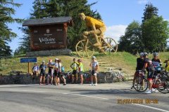 8h52 - Le sommet du Télégraphe (1.566m) après un début très difficile pour moi...jusqu'à mi-col - les 12km + 860m en 1h19 - moyenne 9,1kù/h